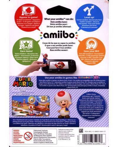 Nintendo Amiibo фигура - Toad [Super Mario Колекция] (Wii U) - 4